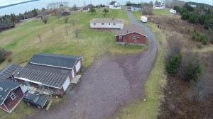 Sample aerial photograph of a site in eastern Canada with a forensic engineering problem.